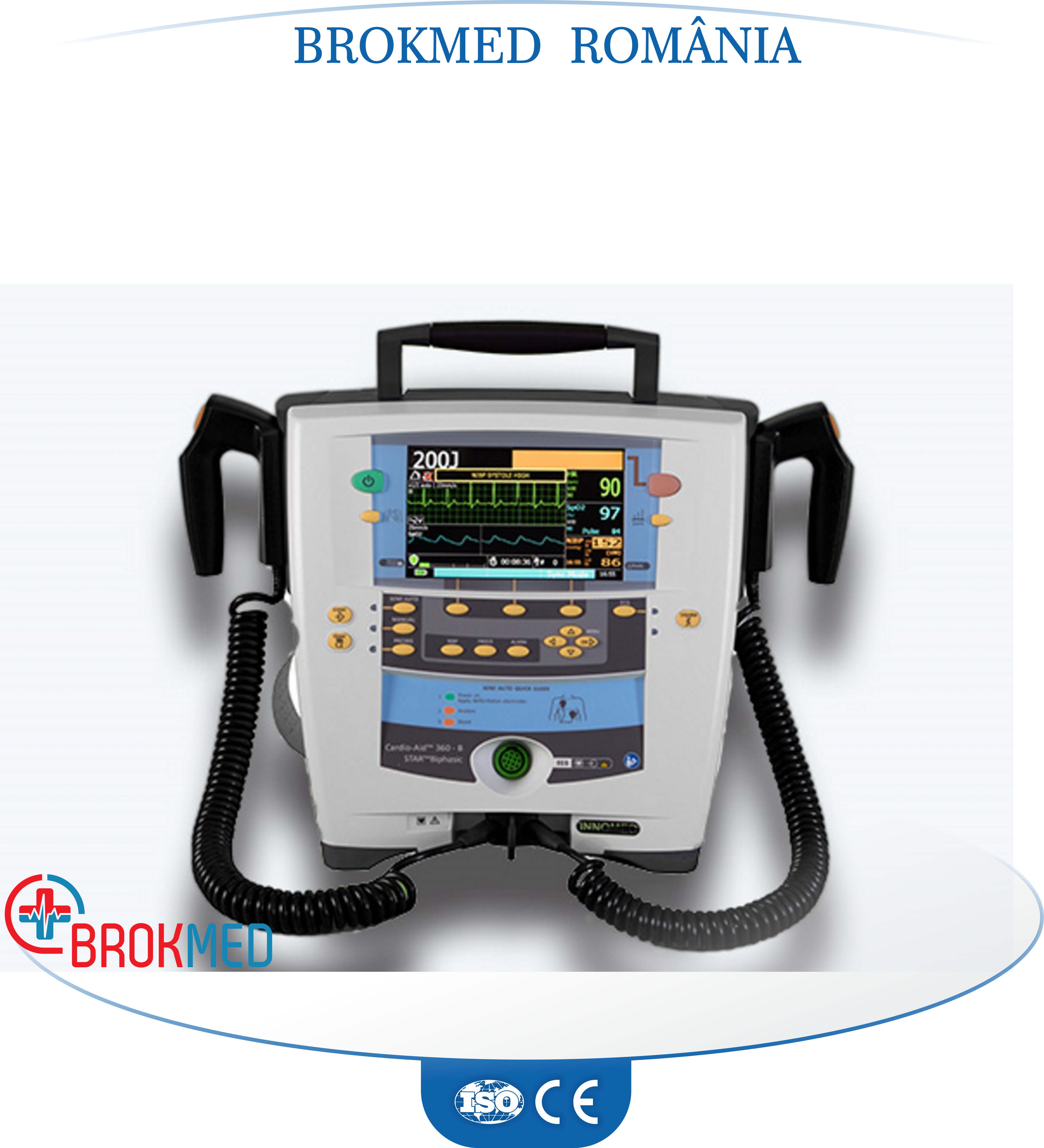 Defibrilator manual, AED, Pacemaker Cardio Aid 360B